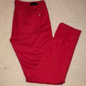 Red Celebrity Pink Jeans High Rise Skinny